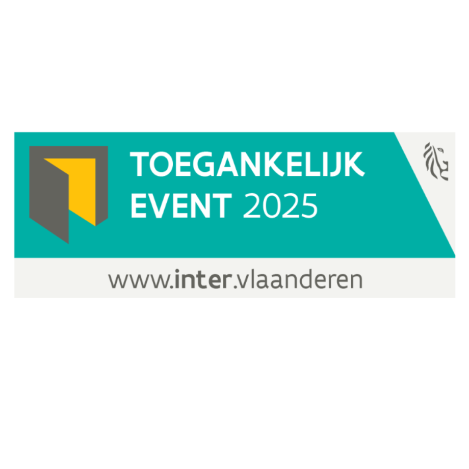 Logo certificering "Toegankelijke Events" van de stichting INTER